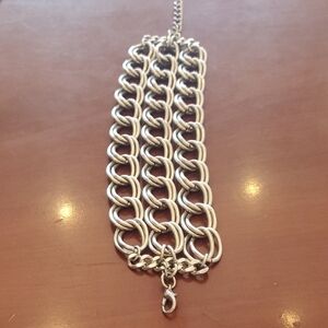 Chunky Silver Chain Bracelet